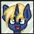 Size: 50x50 | Tagged: safe, artist:lixthefork, imported from derpibooru, oc, oc:glitch sketch, pony, unicorn, animated, black sclera, black tears, blood, bust, commission, eyes closed, gif, gif for breezies, glowing eyes, male, picture for breezies, smiling, stallion