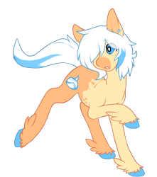 Size: 1468x1663 | Tagged: safe, artist:pomrawr, imported from derpibooru, oc, oc only, earth pony, pony, earth pony oc, eye clipping through hair, running, simple background, solo, transparent background, unshorn fetlocks
