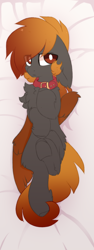 Size: 456x1212 | Tagged: safe, artist:little-sketches, artist:php146, imported from derpibooru, oc, oc only, earth pony, pony, body pillow, body pillow design, chest fluff, collar, floppy ears, male, solo, stallion
