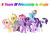 Size: 1280x919 | Tagged: safe, artist:cartoonmasterv3, imported from derpibooru, applejack, fluttershy, pinkie pie, rainbow dash, rarity, spike, starlight glimmer, twilight sparkle, alicorn, dragon, earth pony, pegasus, pony, unicorn, mane six, simple background, transparent background, twilight sparkle (alicorn), winged spike, wings