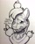 Size: 1152x1440 | Tagged: safe, artist:mychelle, imported from derpibooru, big macintosh, earth pony, pony, apple, bust, food, freckles, horse collar, inktober, inktober 2019, male, monochrome, portrait, solo, stallion, straw in mouth, traditional art, yoke