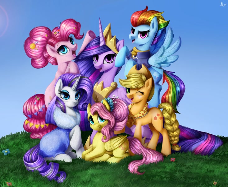 mlp mane 6 as alicorns