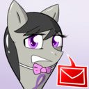 Size: 128x128 | Tagged: safe, imported from derpibooru, octavia melody, balloon pony, earth pony, pony, ask balloon octavia, balloon, female, gradient background, inanimate tf, mare, solo, transformation