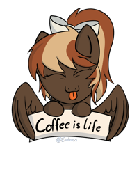 Size: 800x1000 | Tagged: safe, artist:exobass, imported from derpibooru, oc, oc only, oc:barista, pegasus, pony, cute, female, mare, simple background, solo, transparent background