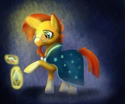 Size: 1700x1417 | Tagged: safe, artist:lotus2503, imported from derpibooru, sunburst, pony, unicorn, abstract background, levitation, magic, male, solo, stallion, telekinesis