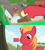 Size: 1600x1796 | Tagged: safe, edit, edited screencap, imported from derpibooru, screencap, big macintosh, pony, the big mac question, comic, crosscut saw, dialogue, hammer, male, mallet, orchard, paint can, saw, screencap comic, solo, speech bubble, tools