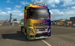 Size: 1440x900 | Tagged: source needed, useless source url, safe, imported from derpibooru, sunset shimmer, equestria girls, euro truck simulator 2, game screencap, mercedes-benz, mercedes-benz actros, truck, video game