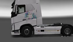 Size: 600x351 | Tagged: source needed, useless source url, safe, imported from derpibooru, princess celestia, alicorn, pony, euro truck simulator 2, female, mare, truck, video game, volvo, volvo fh