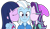 Size: 2976x1741 | Tagged: safe, artist:eagc7, imported from derpibooru, starlight glimmer, trixie, twilight sparkle, human, equestria girls, beanie, blushing, cheek kiss, clothes, commission, eyes closed, female, hat, kiss on the cheek, kiss sandwich, kissing, lesbian, polyamory, shipping, simple background, smiling, startrix, transparent background, trio, twixie, twixstar