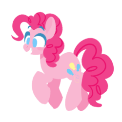 Size: 1024x1024 | Tagged: safe, artist:herfaithfulstudent, imported from derpibooru, pinkie pie, earth pony, pony, cute, diapinkes, female, grin, lineless, no pupils, simple background, smiling, solo, transparent background