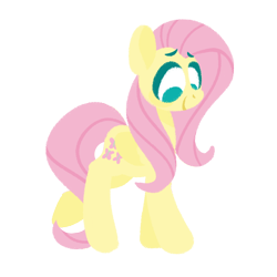 Size: 1024x1024 | Tagged: safe, artist:herfaithfulstudent, imported from derpibooru, fluttershy, pegasus, pony, cute, female, lineless, shyabetes, simple background, solo, transparent background