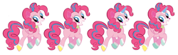 Size: 1054x324 | Tagged: safe, artist:greenmarta, imported from derpibooru, pinkie pie, alicorn, earth pony, pegasus, pony, unicorn, alicornified, crossover, fusion, lego, pinkiecorn, race swap, simple background, the lego movie, unikitty, white background, xk-class end-of-the-world scenario