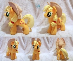 Size: 1280x1064 | Tagged: safe, artist:fire-topaz, imported from derpibooru, applejack, earth pony, pony, cowboy hat, female, hat, irl, mare, photo, plushie, solo
