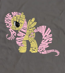 Size: 1160x1290 | Tagged: safe, artist:samoht-lion, imported from derpibooru, fluttershy, pegasus, pony, female, mare, solo, t shirt design, text