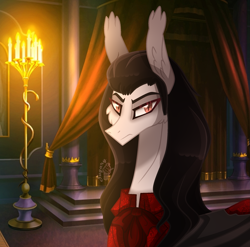 Size: 2143x2120 | Tagged: safe, artist:sugaryicecreammlp, imported from derpibooru, pony, armand, candlestick, interview with a vampire, male, ponified, solo, stallion