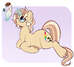 Size: 800x725 | Tagged: safe, artist:lulubell, imported from derpibooru, oc, oc only, oc:lulubell, pony, unicorn, crystal, female, freckles, gem, glasses, levitation, looking at something, magic, mare, telekinesis, unshorn fetlocks