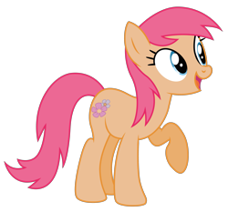 Size: 3225x3000 | Tagged: safe, artist:dragonchaser123, imported from derpibooru, tropical spring, earth pony, pony, background pony, female, mare, open mouth, raised hoof, simple background, transparent background, vector