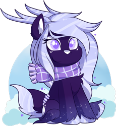 Size: 1677x1825 | Tagged: safe, artist:xwhitedreamsx, imported from derpibooru, oc, oc only, oc:lavender prisma, deer, deer pony, original species, pond pony, female, mare, simple background, solo, transparent background