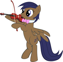 Size: 2430x2403 | Tagged: safe, artist:oceanbreezebrony, imported from derpibooru, oc, oc only, oc:cadenza, pegasus, pony, bipedal, female, mare, musical instrument, show accurate, simple background, solo, transparent background, violin