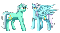 Size: 3775x2095 | Tagged: safe, artist:windblade2313, imported from derpibooru, lyra heartstrings, oc, oc:wind blade, alicorn, pony, female, mare, simple background, transparent background