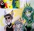 Size: 2953x2641 | Tagged: safe, artist:citi, edit, edited screencap, imported from derpibooru, screencap, cozy glow, lord tirek, queen chrysalis, alicorn, centaur, changeling, changeling queen, human, the ending of the end, alicornified, bow, bracer, cozycorn, crown, elf ears, evil grin, eye clipping through hair, eyebrows, eyebrows visible through hair, female, filly, foal, former queen chrysalis, freckles, grin, hair bow, high res, humanized, jewelry, male, mare, nose piercing, nose ring, piercing, race swap, regalia, scene interpretation, screencap reference, septum piercing, smiling, trio, ultimate chrysalis