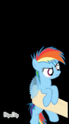 Size: 359x640 | Tagged: safe, artist:justisanimation, edit, imported from derpibooru, rainbow dash, human, pegasus, pony, abuse, angry, animated, dashabuse, disembodied hand, female, filly, filly rainbow dash, flapping, flipaclip, gif, hand, holding a pony, offscreen character, red eyes, scrunchy face, seizure warning, shaking, watermark, what abuse?, younger