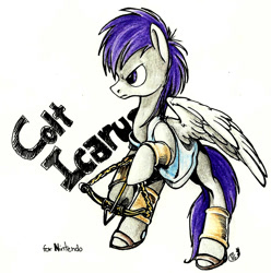 Size: 800x808 | Tagged: safe, artist:gimoody, imported from derpibooru, pony, kid icarus, ponified