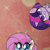 Size: 800x800 | Tagged: safe, imported from derpibooru, screencap, fluttershy, twilight sparkle, alicorn, pony, my little pony: pony life, animated, cropped, exuberant airdancer fluttershy, female, g4.5, gif, looking at you, mare, noodle arms, official, twilight sparkle (alicorn)