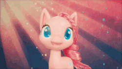 Size: 640x360 | Tagged: safe, imported from derpibooru, screencap, pinkie pie, earth pony, pony, my little pony: pony life, animated, creepy, female, g4.5, gif, head shake, mare, reaction image, shaking, solo, toy