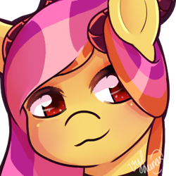 Size: 360x360 | Tagged: safe, artist:helithusvy, artist:thanhvy15599, imported from derpibooru, oc, oc only, pony, bust, cute, requested art, smiley face, smiling