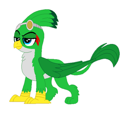 Size: 520x488 | Tagged: safe, artist:cheerful9, artist:selenaede, imported from derpibooru, griffon, base used, crossover, griffonized, jet the hawk, sonic the hedgehog (series), species swap