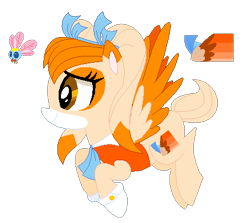 Size: 439x391 | Tagged: safe, artist:awoomarblesoda, artist:selenaede, imported from derpibooru, parasprite, pony, base used, cheese chao, cream the rabbit, ponified, simple background, sonic the hedgehog (series), species swap, transparent background