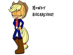 Size: 800x600 | Tagged: safe, artist:melodyhedgie, imported from derpibooru, applejack, anthro, sonic the hedgehog (series), sonicified