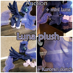 Size: 2000x2000 | Tagged: safe, artist:kuroran, imported from derpibooru, princess luna, alicorn, pony, irl, photo, plushie, solo