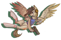 Size: 1604x1059 | Tagged: safe, artist:offender-nyan, imported from derpibooru, pony, ponified, scout, team fortress 2