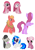 Size: 2059x2912 | Tagged: safe, artist:oceanbreezebrony, imported from derpibooru, berry punch, berryshine, big macintosh, cheerilee, dj pon-3, octavia melody, pinkie pie, vinyl scratch, pony, pinkamena diane pie, show accurate, simple background, sticker, transparent background