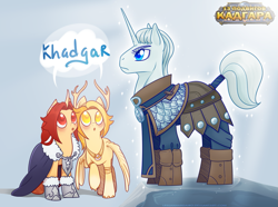 Size: 1341x1000 | Tagged: safe, artist:lessanamidairo, imported from derpibooru, pony, khadgar, ponified, warcraft, world of warcraft