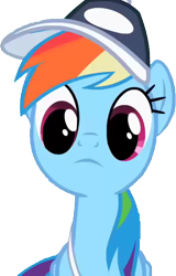 Size: 460x720 | Tagged: safe, edit, edited screencap, imported from derpibooru, screencap, rainbow dash, pegasus, pony, may the best pet win, background removed, coach rainbow dash, coaching cap, coaching whistle, female, mare, not a vector, simple background, solo, transparent background, whistle