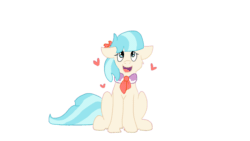 Size: 1920x1080 | Tagged: safe, artist:euspuche, imported from derpibooru, coco pommel, earth pony, pony, animated, behaving like a dog, female, gif, heart, looking at you, looking up, mare, open mouth, smiling, tail wag, ych result