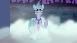 Size: 1920x1080 | Tagged: safe, imported from derpibooru, screencap, feather flatterfly, pegasus, pony, the summer sun setback, glasses, male, necktie, solo, stallion