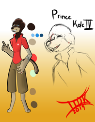 Size: 1446x1840 | Tagged: safe, artist:iideekayart, imported from derpibooru, oc, oc:prince kole the iv, diamond dog, fanfic:check mate, diamond dog oc, fanfic art, redesign, redraw