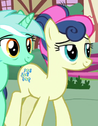 Size: 265x340 | Tagged: safe, imported from derpibooru, screencap, bon bon, lyra heartstrings, sweetie drops, pony, the last problem, cropped, older, older bon bon, older lyra heartstrings