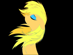 Size: 1600x1200 | Tagged: safe, artist:auroraswirls, imported from derpibooru, oc, oc only, earth pony, pony, black background, earth pony oc, eyes closed, female, makeup, mare, simple background, solo