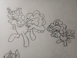 Size: 4160x3120 | Tagged: safe, artist:yunuo, imported from derpibooru, oc, oc:yunuo, pony, my little pony: pony life, g4.5, monochrome, traditional art