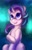 Size: 2650x4096 | Tagged: safe, artist:halley-valentine, artist:hobbes-maxwell, imported from derpibooru, starlight glimmer, pony, unicorn, aurora borealis, chest fluff, cute, female, glimmerbetes, high res, mare, night, open mouth, shoulder fluff, sky, smiling, solo, stars