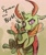 Size: 1441x1712 | Tagged: safe, artist:kam, imported from derpibooru, thorax, oc, oc:apex, oc:apex (kolb), changedling, changeling, nymph, changedling oc, changeling oc, commission, commissioner:navelcolt, cuddling, cute, hug, king thorax, papa thorax, speech bubble, thorabetes