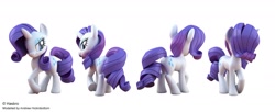 Size: 1969x800 | Tagged: safe, artist:andrew hickinbottom, imported from derpibooru, rarity, pony, 3d, 3d model, female, solo