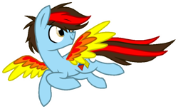 Size: 730x446 | Tagged: artist needed, safe, imported from derpibooru, oc, oc:fiopon, pony, flying, male, simple background, transparent background