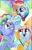 Size: 1325x2048 | Tagged: dead source, safe, artist:sophieascruggs, artist:sophillia, imported from derpibooru, bow hothoof, rainbow dash, windy whistles, pegasus, pony, 1st place, bowabetes, cute, dashabetes, family, female, filly, filly rainbow dash, male, mare, medal, open mouth, rainbow, smiling, stallion, trio, windybetes, younger