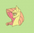 Size: 318x314 | Tagged: safe, artist:duckjifs246, imported from derpibooru, fluttershy, pegasus, pony, animated, bust, female, frame by frame, gif, head turn, looking at you, looking up, mare, profile, simple background, solo, three-quarter view, turned head
